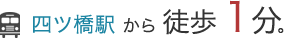 四ツ橋駅から徒歩1分